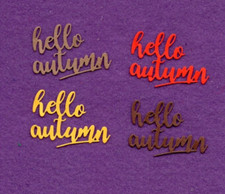 HELLO AUTUMN die cuts