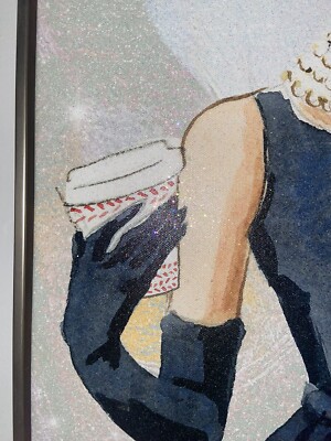 Oliver Gal Audrey Hepburn Breakfast At Tiffanys Bubblegum Coffee