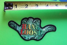 HANG LOOSE Shaka Cannabis Marijuana THC Weed CBD Hawaii Vintage Surfing STICKER