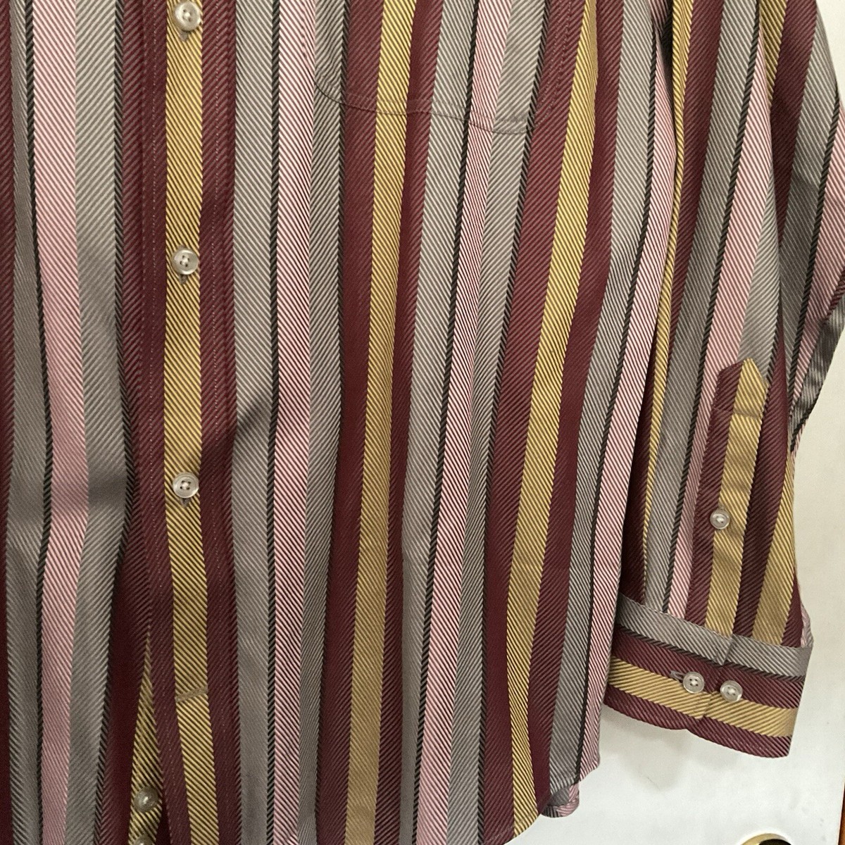新品半額　65%OFF BARRY BRICKEN MADE IN USA Barry Bricken Flat Front Zip Fly Patchwork Plaid Casual