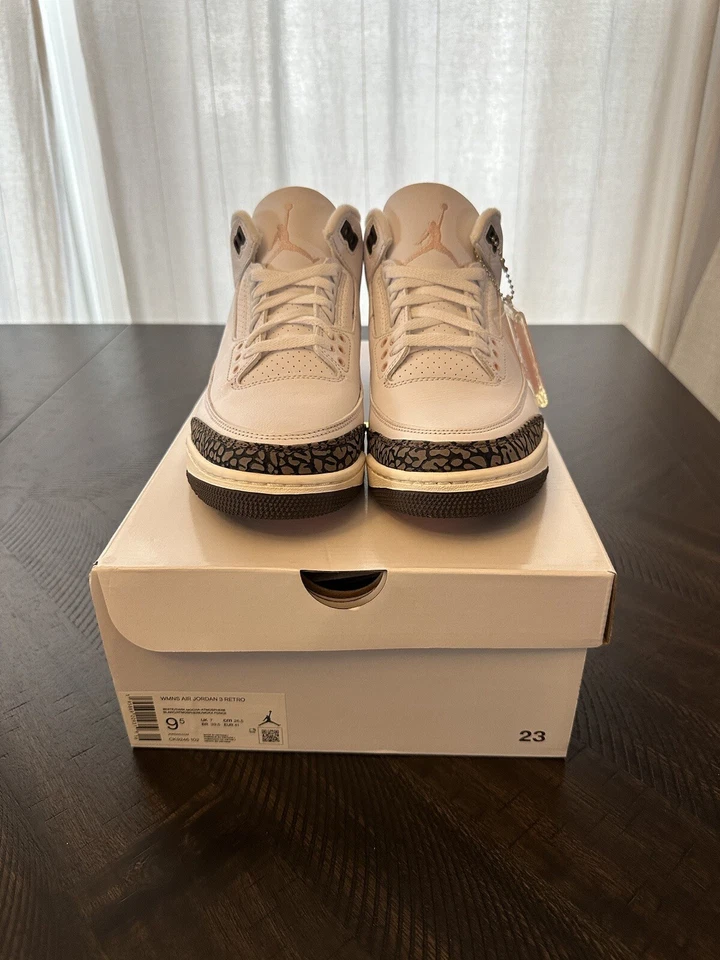 Air Jordan 3 ретро неаполитанский W размер 9,5 - Изображение 3 из 4