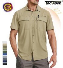 UPF 50 Sun Shirt Quick Dry Cool Hiking Shirt Short Sleeve Outdoor Casual Work T