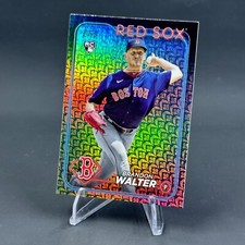 2024 Topps Series 1 Brandon Walter Red Sox Base Holiday Foil Parallel RC #193
