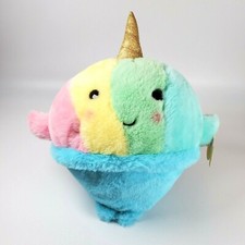 FAO Schwarz Tasties Sweet Friends Rainbow Sherbet Ice Cream Plush Stuffed Soft