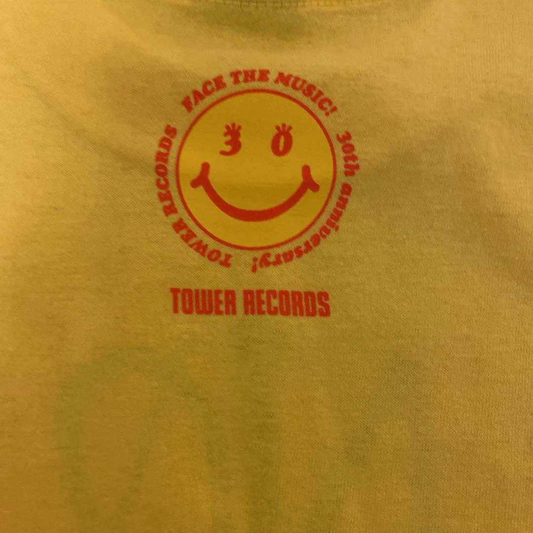 [Rare Japan Collaboration Tee] Stussy x Tower Records L 30th Anniversary /  Music