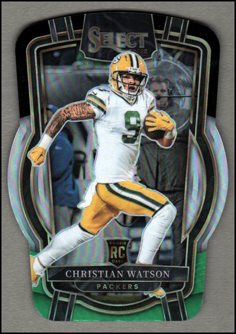 2022 Select Prizm Black and Green Die Cut #265 Christian Watson - NM-MT