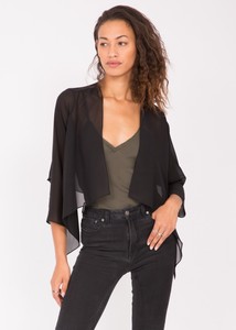 black sheer jacket