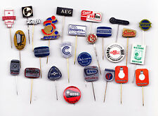Vintage ELECTRIC pin badges 1960s Radio, Television, Washing Machines, Batteries