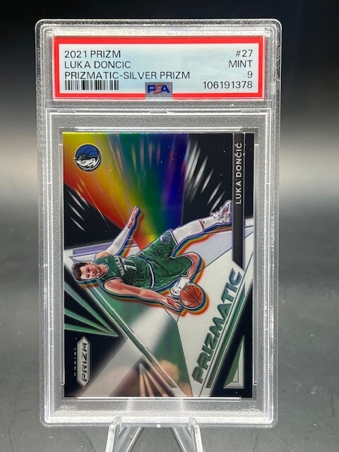 2021 Prizm Prizmatic Silver Prizm Luka Doncic  PSA 9 Pop 15