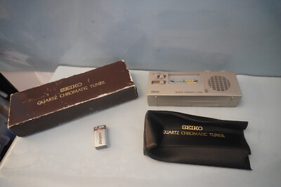 VINTAGE Seiko Quartz Chromatic Tuner ST-361 with BOX, CASE