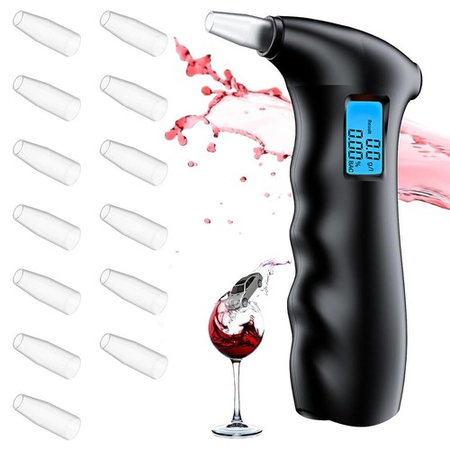 Alkoholtester Polizeigenau Alkoholmessgeräte 14 Mundstücken Profi Promilletester - Bild 2 von 14