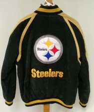 Pittsburgh Steelers Leather/Suede Varsity Jacket  NFL Licensed  LARGE