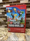 New Super Mario Bros. Wii (Wii, 2009) CIB Complete Game w/Manual & All Inserts!