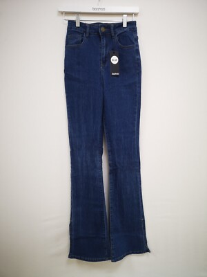 Low Rise Jeans Boohoo Flare Jeans Buy Trousers Boohoo In