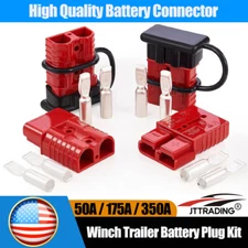 50A/175A/350A Connector Set Cable Wire Quick Connect Battery Plug Kit Winch
