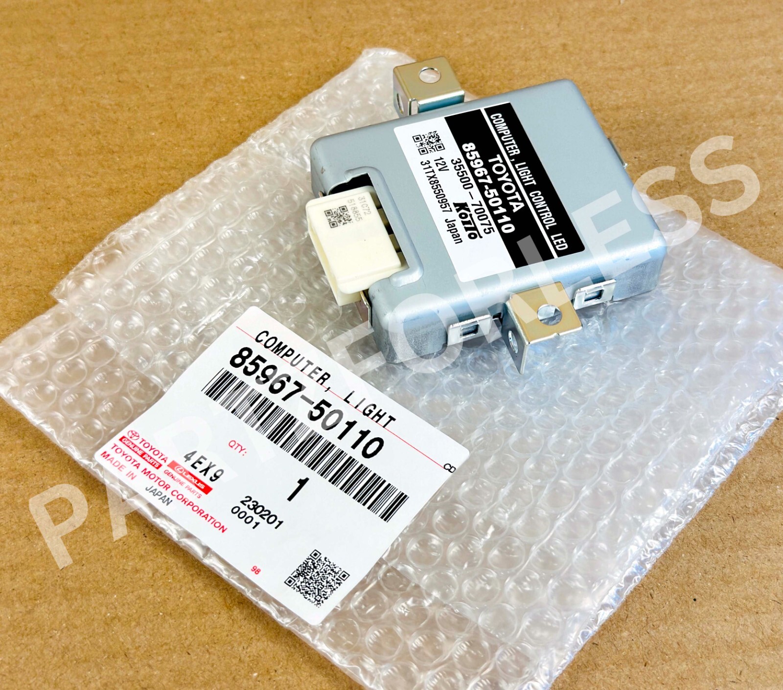 85967-50110 TOYOTA GENUINE COMPUTER, LIGHT CONTROL 8596750110 NEW 