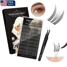 Cluster Lashes Natural Look Mixed Tray DIY Eyelash Extension Volume Individual