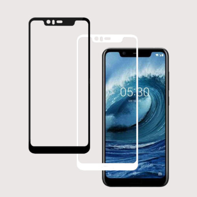 Pellicola Vetro Temperato Per Nokia X5 / 5.1 Plus / 6.1 Plus &ndash; Copertura Totale