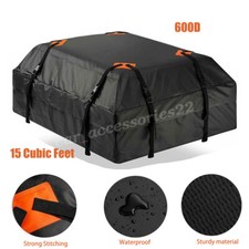 600D 425L Oxford Cloth Car Rooftop Cargo Carrier Bag Trailer Hitch Box for Trip