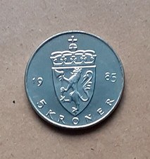 Norwegen 5 Kroner 1985 aus OVP-Rolle UNC