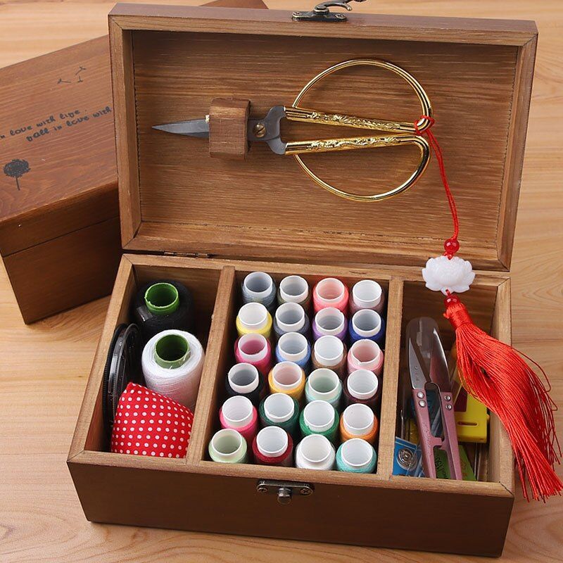 小物 HOME & LIFESTYLE SEWING BOX - GRAY / F Amazon.com: Sewing Basket with Accessories Sewing Kit