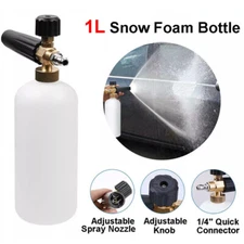1/4IN Snow Foam Washer Gun Car Wash Soap Lance Cannon Spray Pressure Jet Bottle.