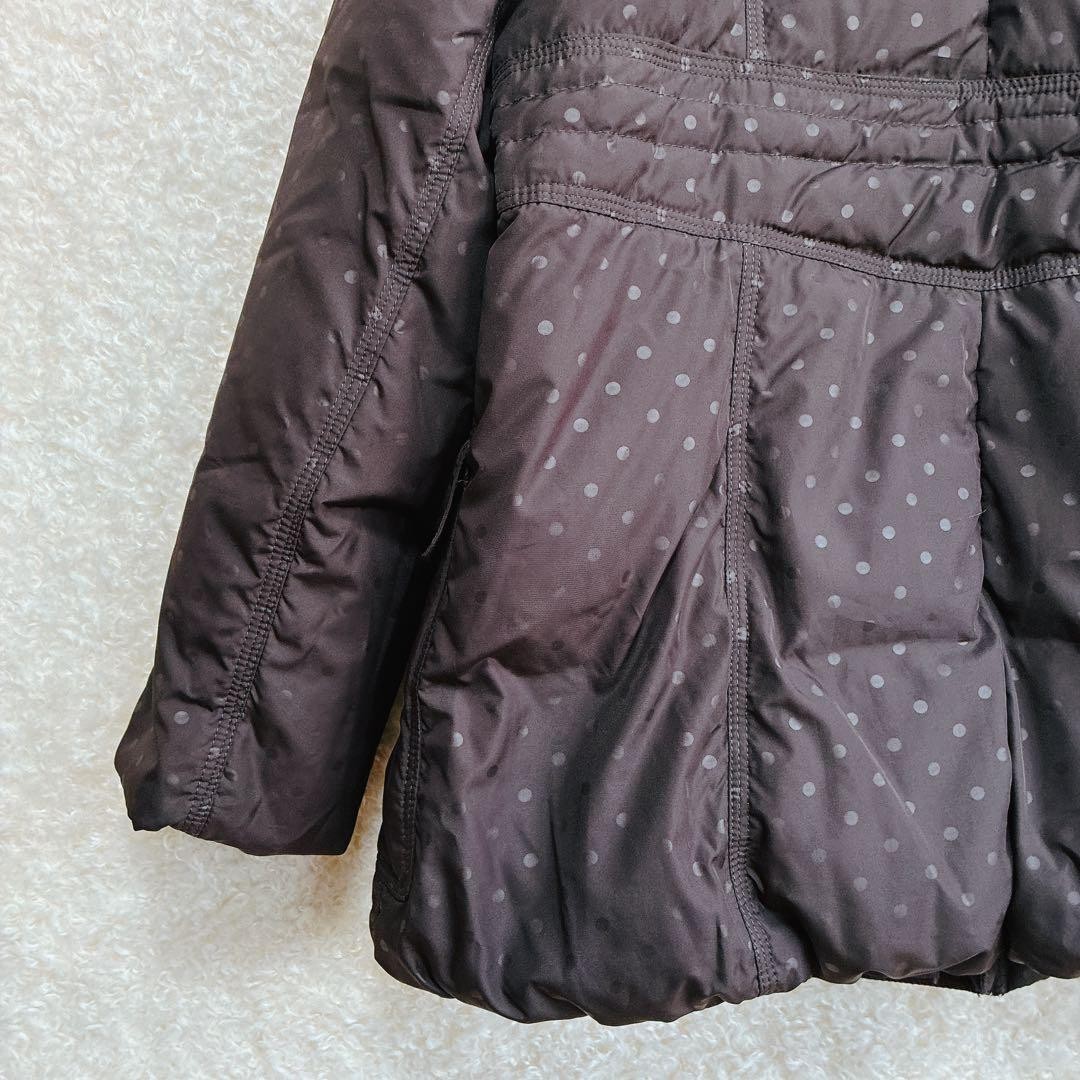 Balmain Down Coat with Fur Dot Pattern Black, War… - image 14