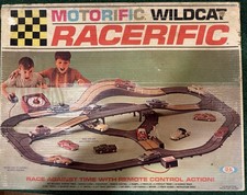 Vtg 1967 Motorific Racerific WildCat Race Car Track 4602-9 Complete
