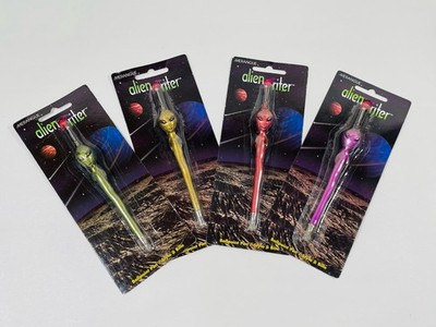 Lot Of 4 Merangue Alienwriter Refillable Ballpoint Pens Plastic Refillable -New-
