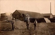 Nappanee IN Indiana c1910 Tile Factory Occupational RPPC Photo Postcard COPY