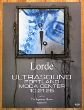Lorde  Ultrasound Tour   Concert Poster   Moda Center, PDX 10/21/25 - RARE!!!