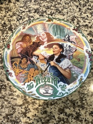 Wizard of OZ Over the Rainbow Knowles Kimmerle Minazik 1993 Musical Plate Bradex