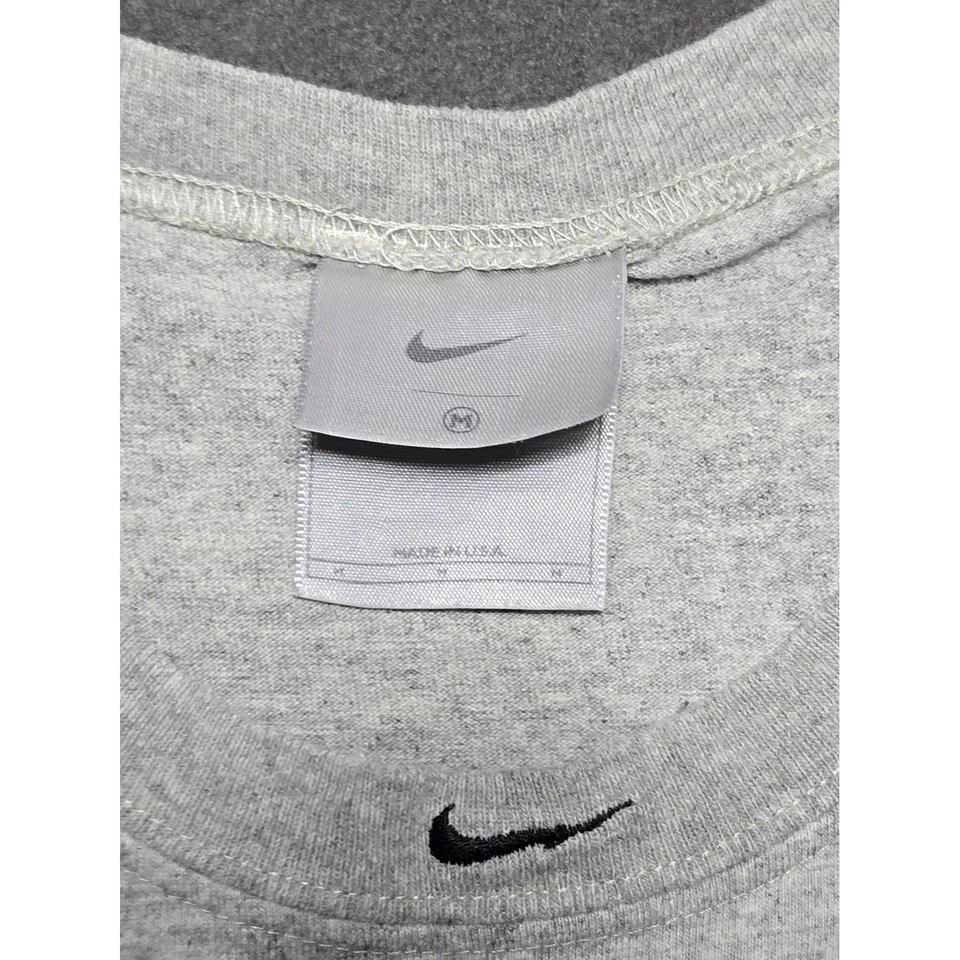 Camiseta sin mangas Nike de baloncesto gris entrenamiento atlético gimnasio para hombre M Y2K Foto 4 de 4