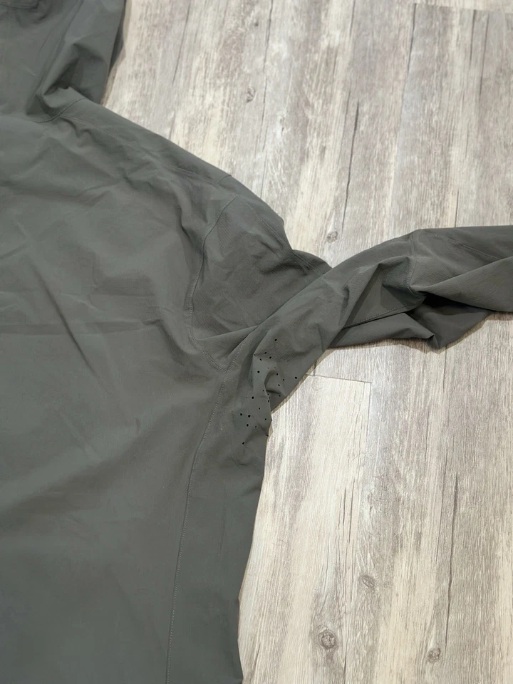 Lululemon Expeditionist Anorak 1/2 zip Windbreaker Jacket Men’s Sz L Olive Green - Image 4 of 4