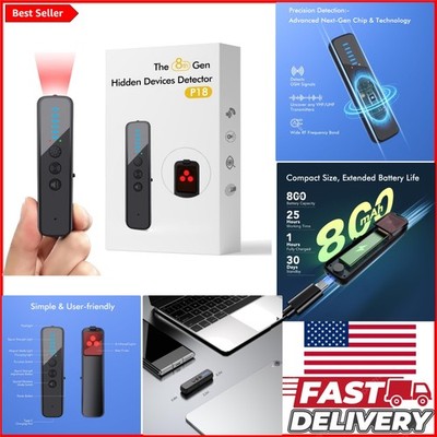 Upgraded Spy Detection Scanner - Battery Operated, Perfect for Home & Travel Use