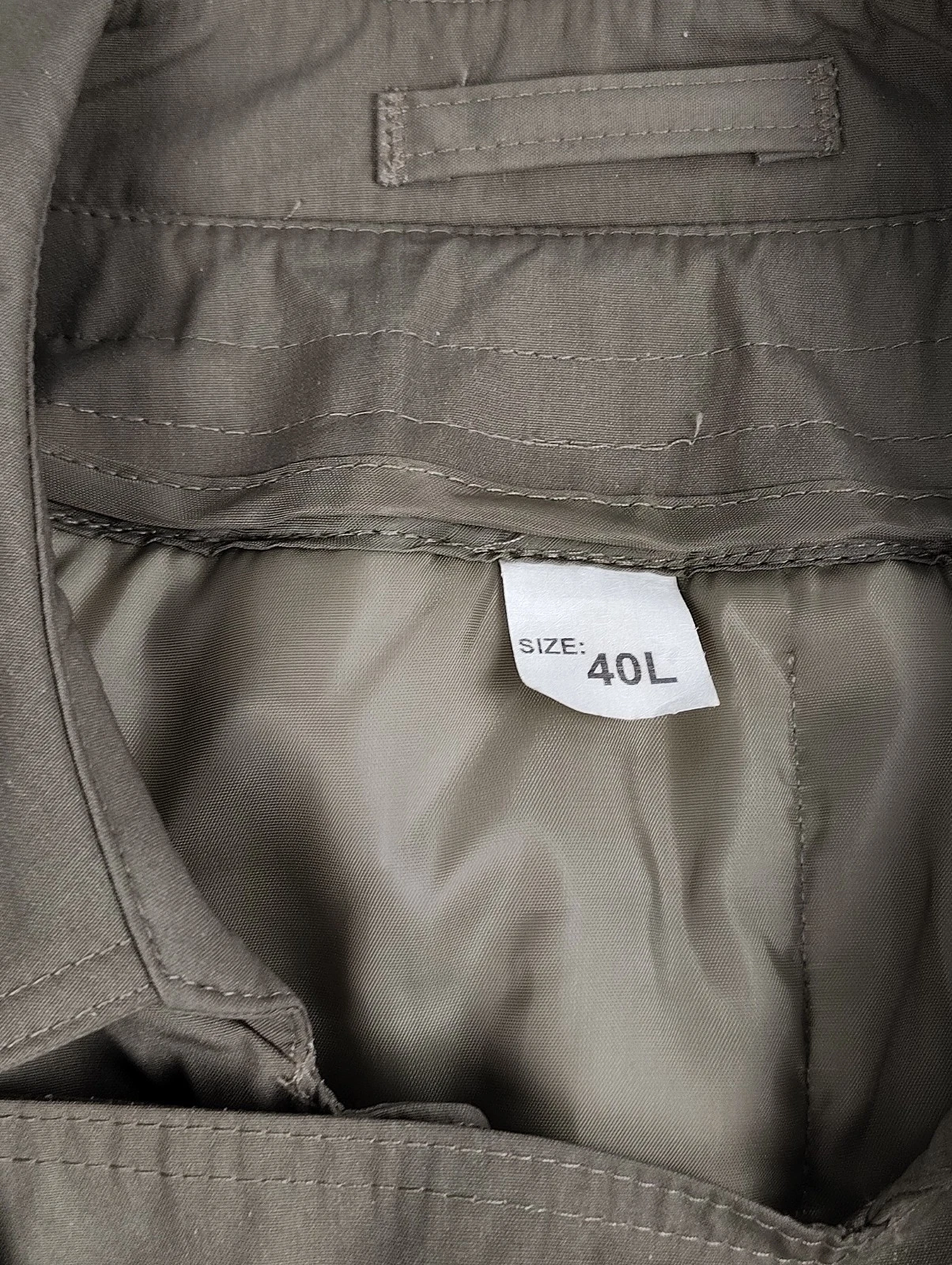 NWT DSCP Valor Collection All Weather Trench Coat Removable Quilt Liner Mens 40L - product detail image 14
