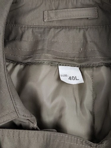 NWT DSCP Valor Collection All Weather Trench Coat Removable Quilt Liner Mens 40L image 14