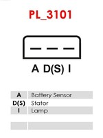 Lichtmaschinenregler As-Pl ARE9013 Ford F50U100359AA Ford F50U10316A