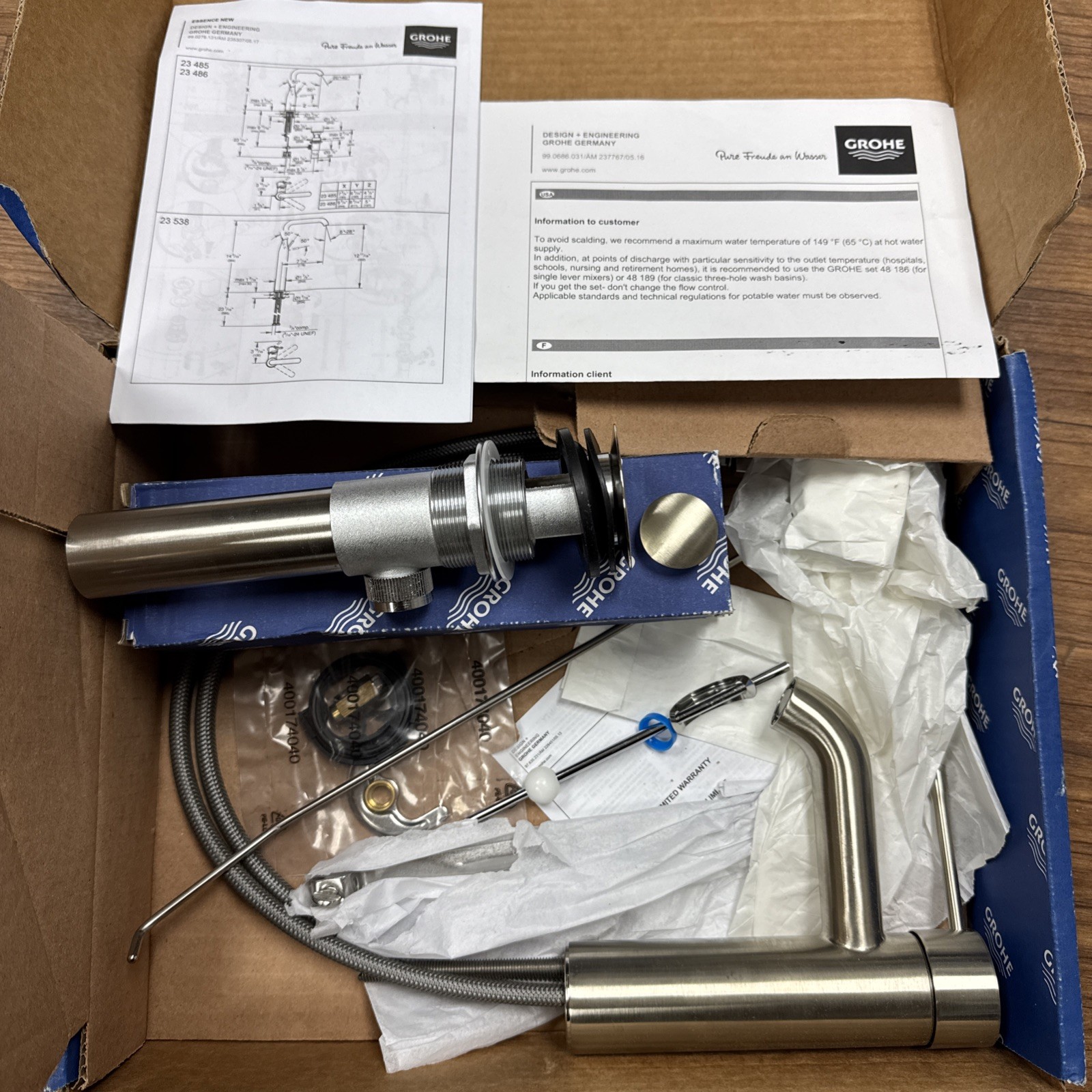 1.2 Gpm 1 Hole Essence Bathroom Faucet 23592ena