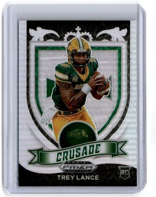 2021 Panini Prizm Draft Picks Crusade Silver Trey Lance North Dakota State Bison