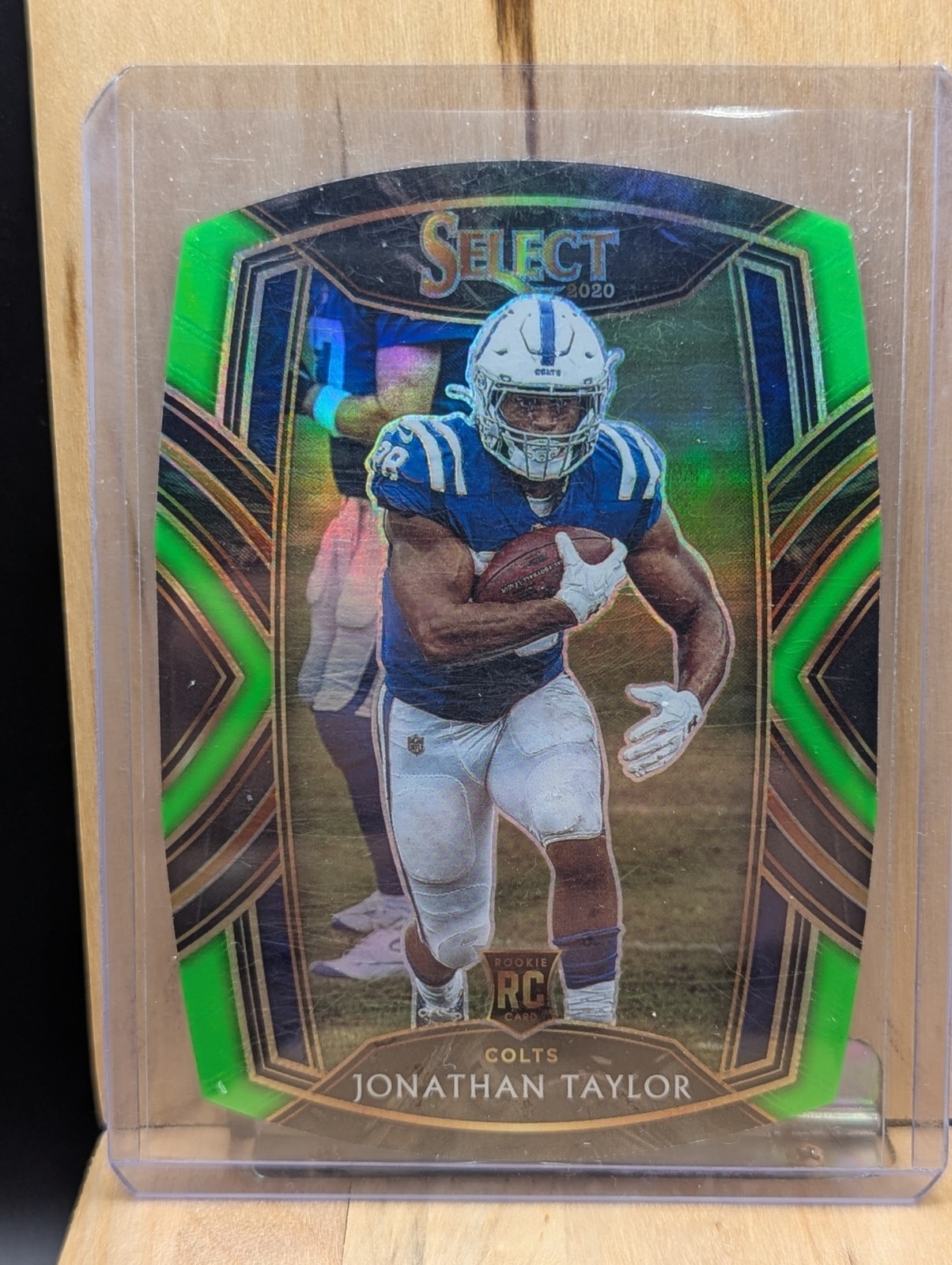 2020 Panini Select - Club Level Jonathan Taylor #253 Neon Green Die-Cut (RC)