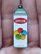 Krylon Spray Paint Can Custom ENAMEL Pin Graffiti Tagging NYC L.A. Artist Pens 