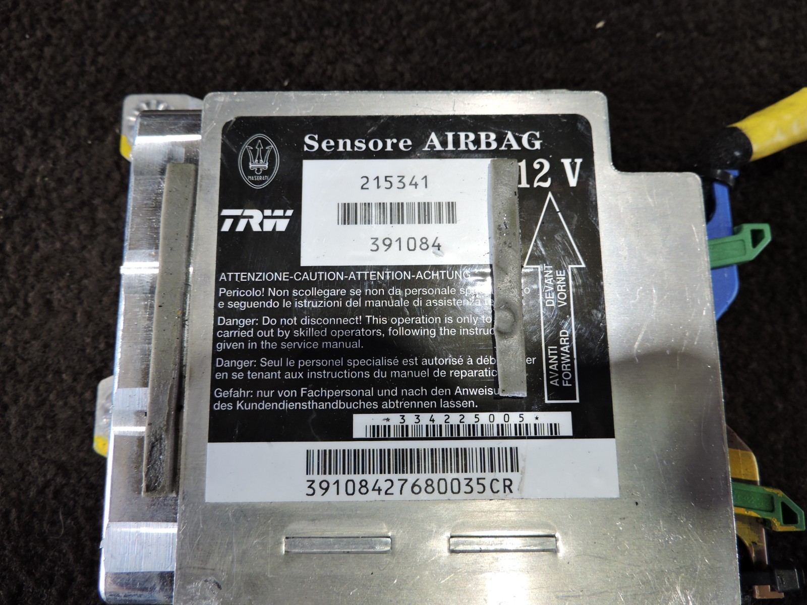 2008-13 MASERATI GRANTURISMO SRS CONTROL MODULE 215341
