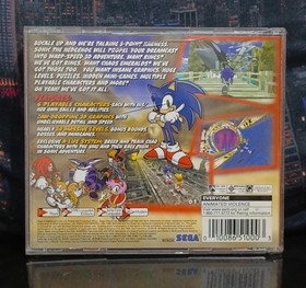 SONIC ADVENTURE (Sega Dreamcast, 1998) w/ manual book/CIB, disc is clean, tested