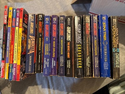 Star Trek The Next Generation Paperback 16 Book Lot   TNG Sci-Fi Novel Bundle