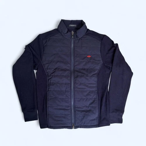 Turtleson Hybrid Quilted Full Zip Jacket Navy Size Medium - product listing photo