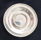 Sterling demitasse saucer by Wallace 1.06 oz l measures 3 15/16"