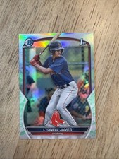 Lyonell James 2023 Bowman Chrome Prospects #BCP-118 Lunar Glow Refractor Red Sox