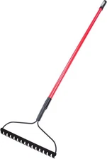 US BULLY TOOLS 92309 12-Gauge 16-Inch Bow Rake Fiberglass Handle 16 Steel Tines