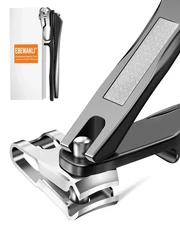 360° Rotating Toe Nail Clippers for Seniors, Long Handle Stainless Steel Cutter